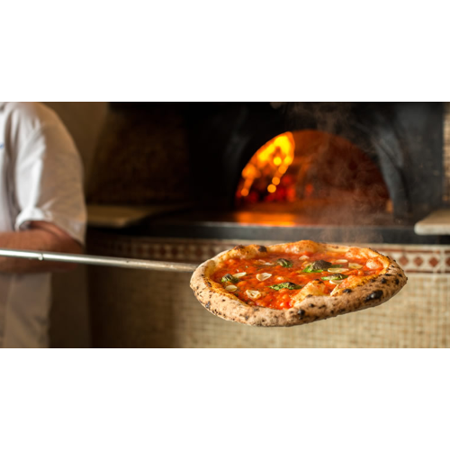 Prodotto: 217427 - PALA PER PIZZA TONDA IN ALLUMINIO DA FORNO CON MANICO E  INSERTO SCORREVOLE - House ( - Pale per Pizza);