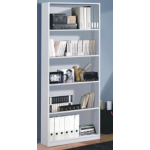 LIBRERIA SCAFFALE MOBILE DA ARREDO INTERNO MODELLO 'STYLUS' CM 80 X 28 X 201H COLORE BIANCO OPACO