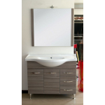 MOBILE PER BAGNO MODLELO 'ANTONELLA' CON 2 ANTE, 3 CASSETTI E SPECCHIO CM 100X35X87H VARI COLORI