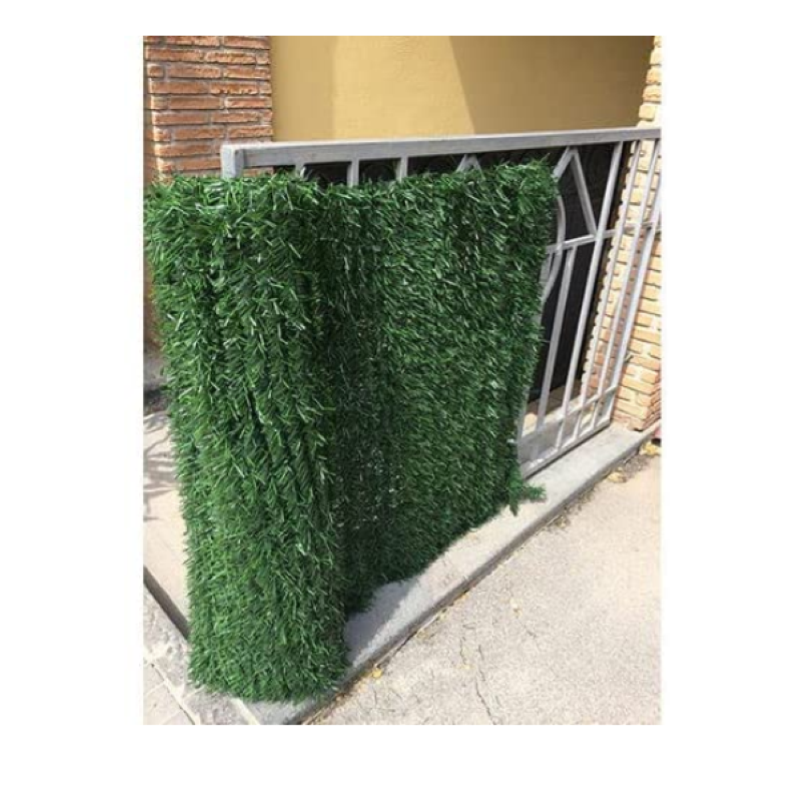 Siepe Artificiale Per Privacy, Rete Decorativa Verde Scuro 300x150cm, Per Balcone E Giardino