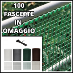 RETE BALCONE PER RINGHIERA METALLICA CANCELLI RECINZIONE PROTETTIVA IN PLASTICA DECORATIVE A MAGLIA QUADRATA 100 FASCETTE PLASTIFICATE IN DOTAZIONE