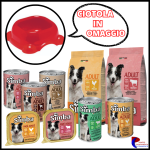 CIBO PER CANI UMIDO SECCO MONGE BOCCONCINI PATE’ CROCCHETTE SCATOLETTE 12 PZ CON CIOTOLA IN OMAGGIO