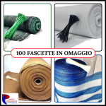 RETE TELO OMBREGGIANTE FRANGIVISTA RECINZIONE GIARDINO VERDE BIANCO BEIGE BLU CON FASCETTE IN OMAGGIO
